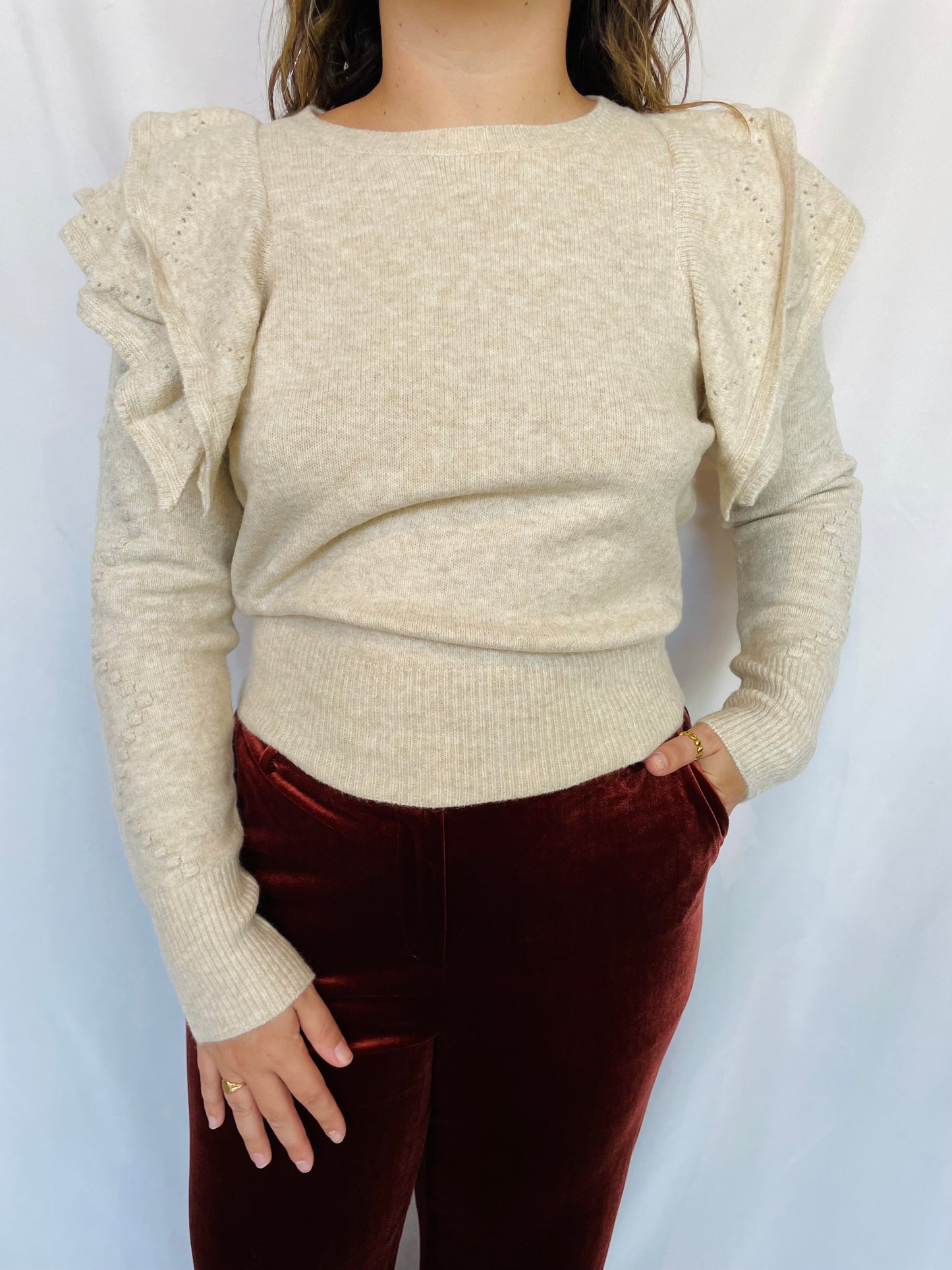 Ramona Ruffle Sweater