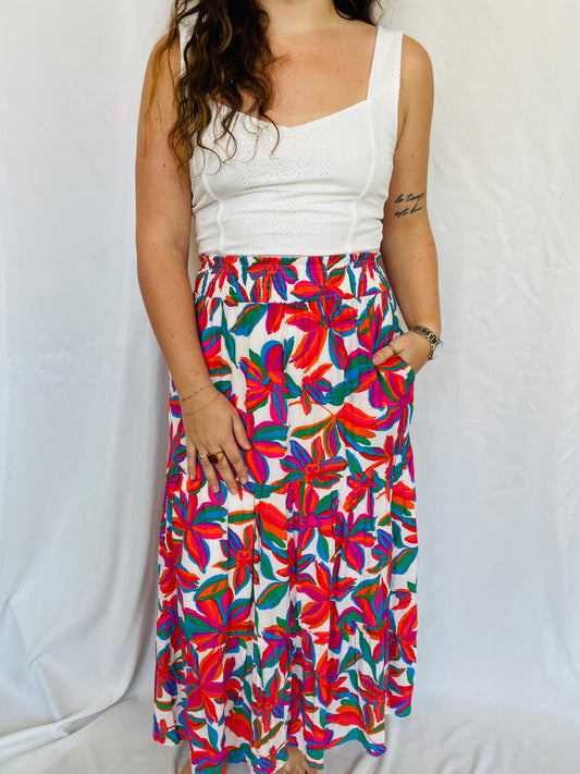 Palm Beach Midi Skirt