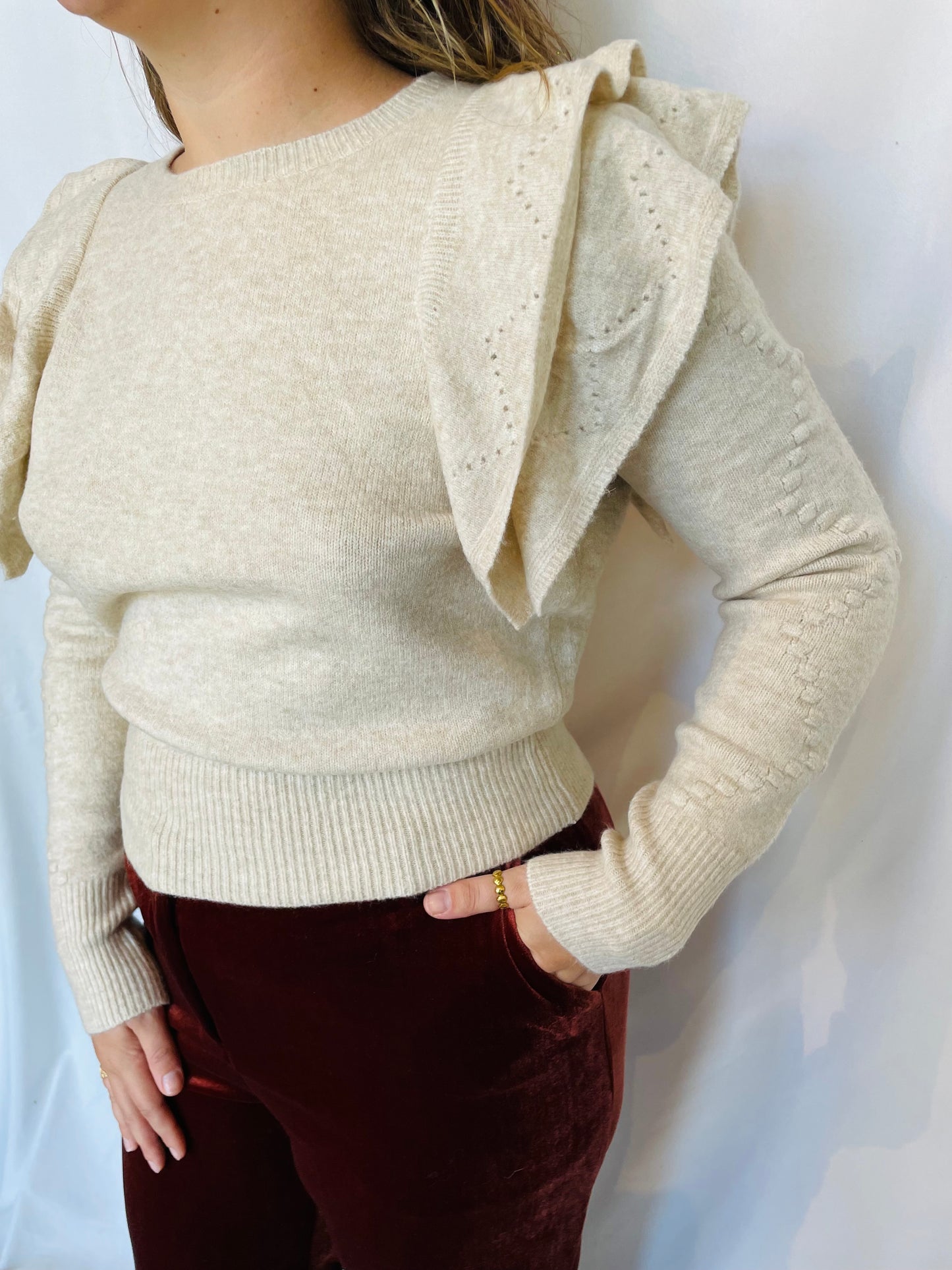 Ramona Ruffle Sweater